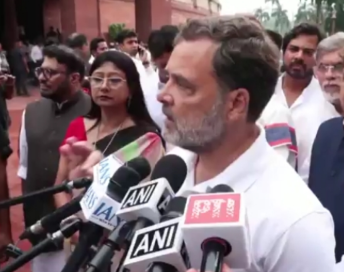 Rahul Gandhi Rahul Gandhi speaking to the media